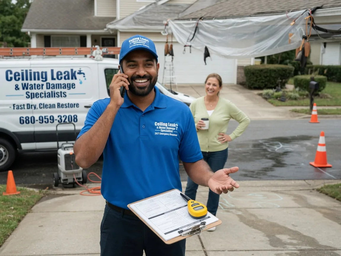Ceiling Leak Cleanup Sister Bay, WI FAQs
